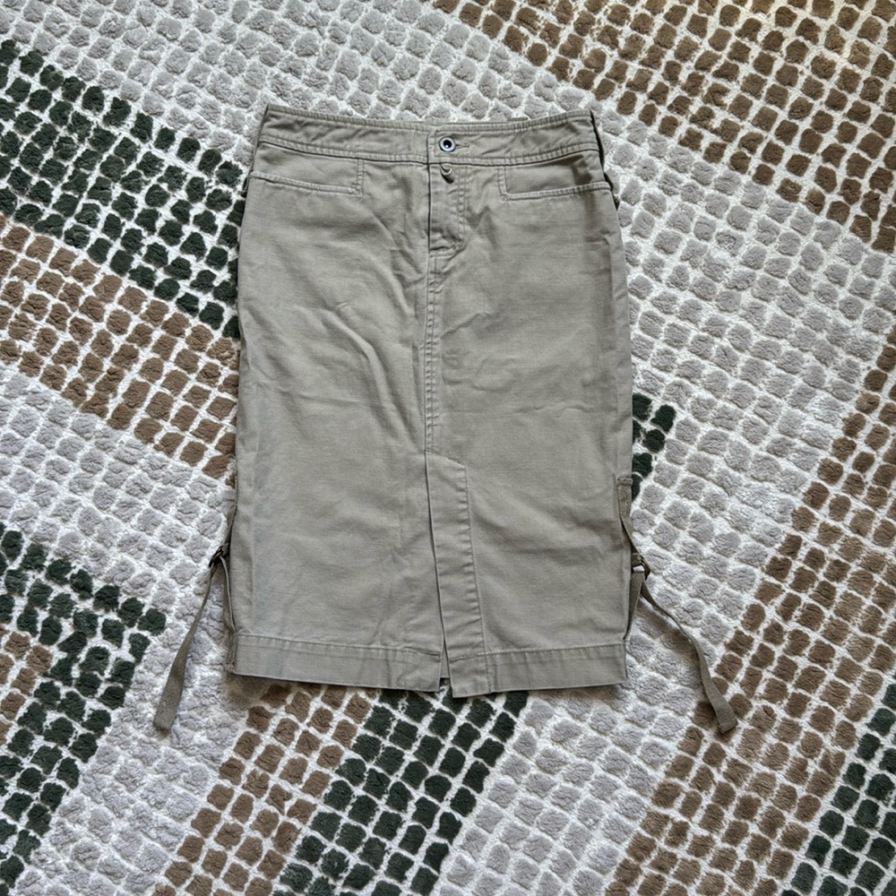 A|X Cargo Denim Slit Skirt